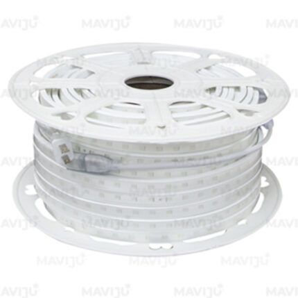 MANGUERA LED BLANCO 8W/MT RGB 127V 25000H IP65 120° CRI 70 ROLLO X 50MTS