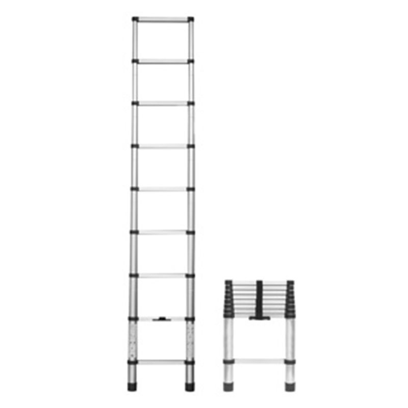 20-ESCALERA DE ALUMINIO TELESCOPICA 2.6 MT 9 ESCALONES
