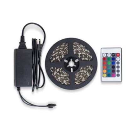 CINTA LED 5MT 5W RGB 12V IP20 C/DRIVER AC110-240V