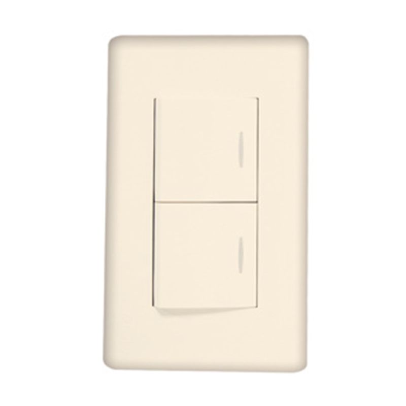 3-INTERRUPTOR DOBLE CONMUTADO 10A 125_250V MARFIL AQUA