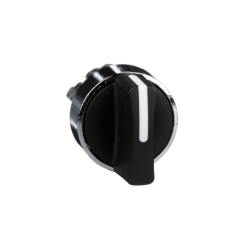 11 SELECTOR COMPLETO NO LUMINOSO NEGRO CON MANIJA ESTANDAR. COMPUESTO POR ( ZB4BZ101 BLOQUE DE CONTACTO + ZB4BD2 )