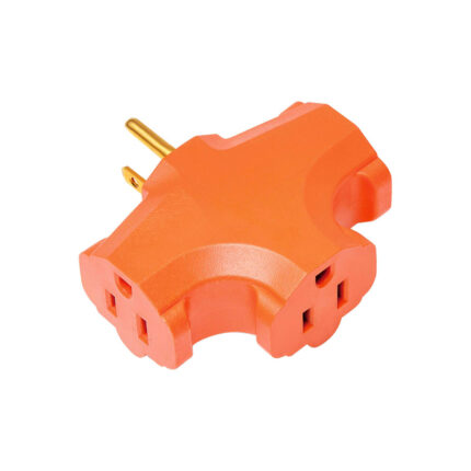TE INDUSTRIAL NARANJA CRUZ 120V 14AMP 3 SERVICIOS