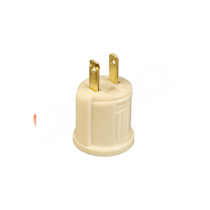 CONVERTIDOR ENCHUFE A BOQUILLA E27 110V MARFIL