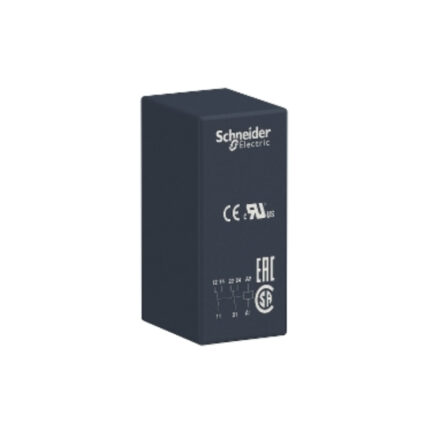 RELE ENCHUFABLE 120 VAC 2 NA/NC (8 PINES) 12 AMP LUZ PILOTO IP40 SCHNEIDER