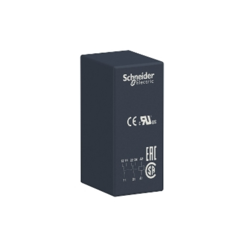 26 RELE ENCHUFABLE 120 VAC 2 NA_NC (8 PINES) 12 AMP LUZ PILOTO IP40 SCHNEIDER