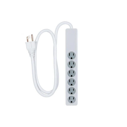 SUPRESOR DE PICOS POLARIZADO 6 SERVICIOS 15AMP 1800W 2 METROS