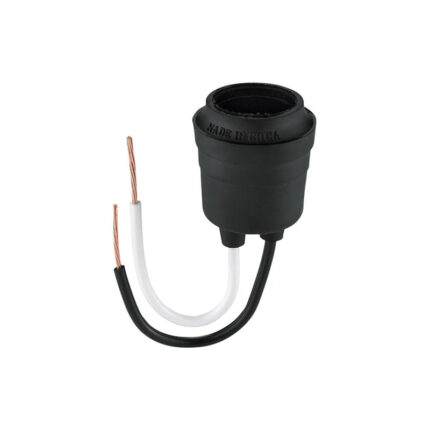 BOQUILLA DE CAUCHO E27, COLOR NEGRI, CAUCHO CABLES N14