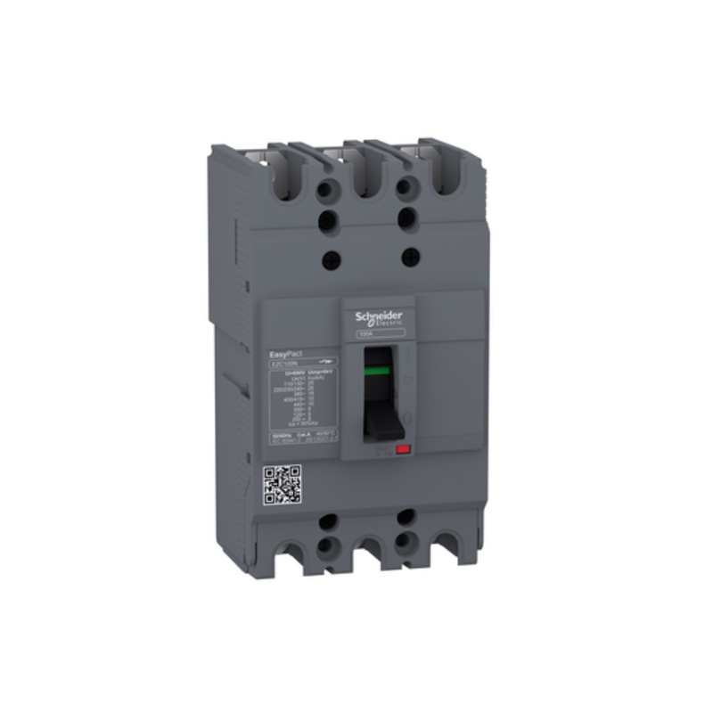 6 INTERRUPTOR AUTOMATICO FIJOS DE CAJA MOLDEADA 3P-100A EZC100N3100 SCHNEIDER
